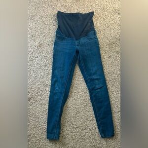 Indigo blue maternity skinny jeans